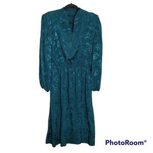 Vintage 80s Silky Dress, Size XS-S